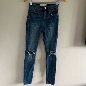 Garage | High-Waisted Distressed Jeans